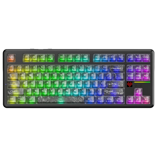 Attack Shark X87 Ultra Tri-Mode RGB Mechanical Keyboard - Meg Shark Switch - Forged Carbon Attack Shark X87 Ultra Tri-Mode RGB Mechanical Keyboard - Meg Shark Switch - Forged Carbon