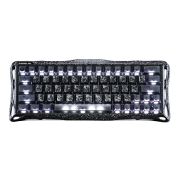 GravaStar Mercury V60 Pro 60% Hall Effect Magnetic Gaming Keyboard - Cyber Frost Black
