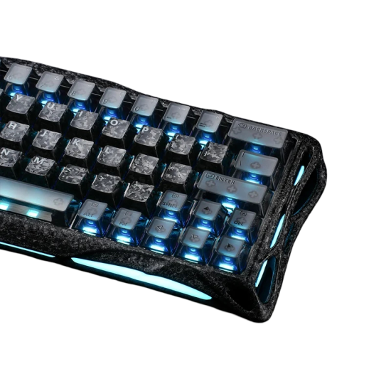 GravaStar Mercury V60 Pro 60% Hall Effect Magnetic Gaming Keyboard - Cyber Frost Black