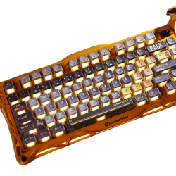 GravaStar Mercury K1 Pro 75% Wireless Mechanical Gaming Keyboard - Battle-Worn Yellow