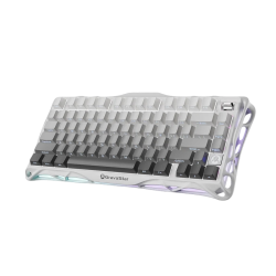 GravaStar Mercury K1 75% Wireless Mechanical Gaming Keyboard - Gradient White