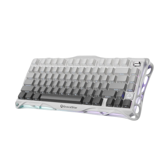 GravaStar Mercury K1 75% Wireless Mechanical Gaming Keyboard - Gradient White GravaStar Mercury K1 75% Wireless Mechanical Gaming Keyboard - Gradient White