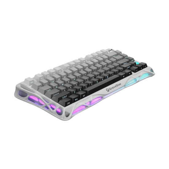 GravaStar Mercury K1 75% Wireless Mechanical Gaming Keyboard - Gradient White GravaStar Mercury K1 75% Wireless Mechanical Gaming Keyboard - Gradient White