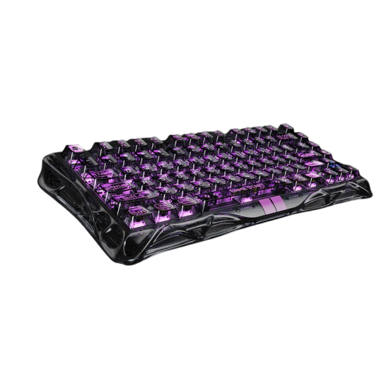 GravaStar Mercury V75 Lite 75% Hall Effect Magnetic Gaming Keyboard - Transparent Black GravaStar Mercury V75 Lite 75% Hall Effect Magnetic Gaming Keyboard - Transparent Black