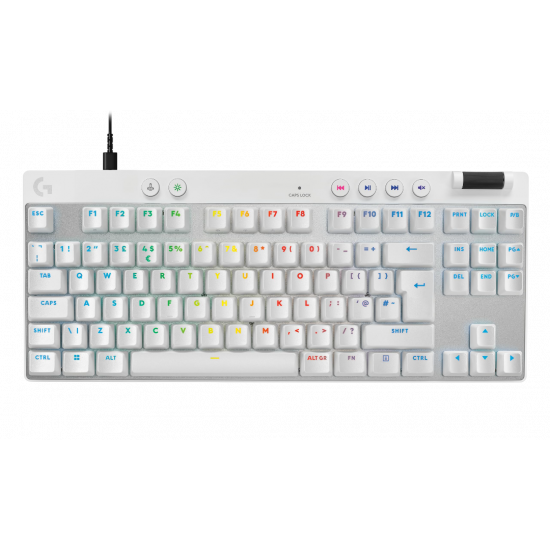 Logitech PRO X TKL Rapid Gaming Keyboard - White