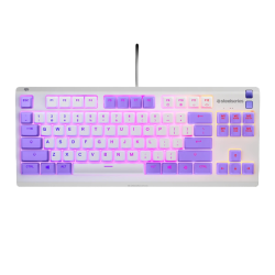 SteelSeries Apex 3 TKL RGB Wired Gaming Keyboard – Membrane Switch – Amethyst US