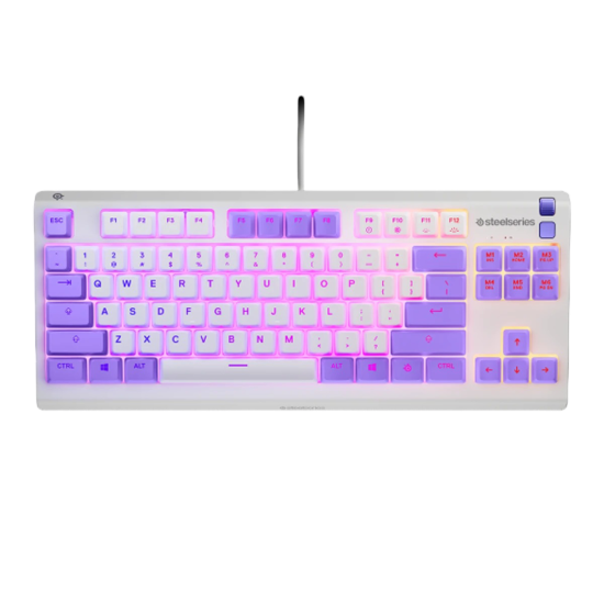 SteelSeries Apex 3 TKL RGB Wired Gaming Keyboard – Membrane Switch – Amethyst US SteelSeries Apex 3 TKL RGB Wired Gaming Keyboard – Membrane Switch – Amethyst US