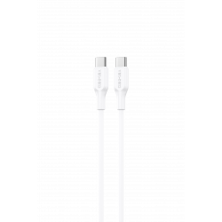 Ven-Dens USB-C to USB-C Charging & Data Cable, 60W - White Ven-Dens USB-C to USB-C Charging & Data Cable, 60W - White