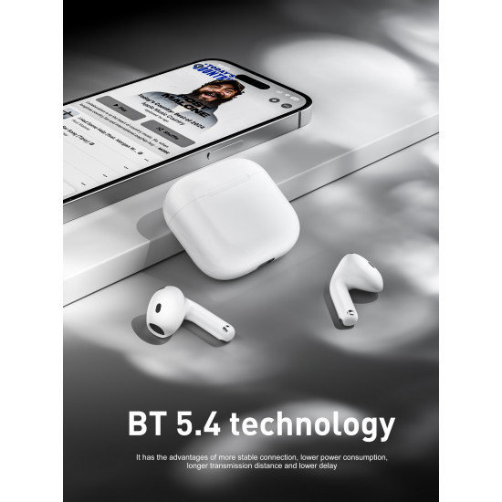Ven-Dens Bluetooth Wireless Earphones with Charging Case - White Ven-Dens Bluetooth Wireless Earphones with Charging Case - White