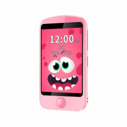 Porodo Kids Phone with Case and Lanyard 700mAh 192MB - Pink