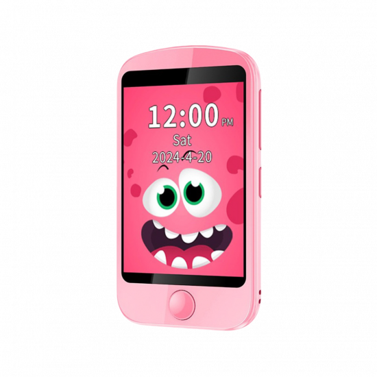 Porodo Kids Phone with Case and Lanyard 700mAh 192MB - Pink