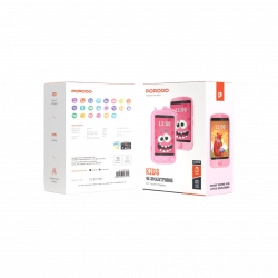 Porodo Kids Phone with Case and Lanyard 700mAh 192MB - Pink Porodo Kids Phone with Case and Lanyard 700mAh 192MB - Pink