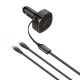 LDNIO C107 Dual-Cable 30W Car Charger Lightning + Type-C