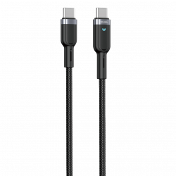 VEN-DENS 60W USB-C to USB-C Data Cable, 1m - Black VEN-DENS 60W USB-C to USB-C Data Cable, 1m - Black