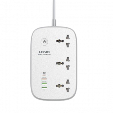 LDNIO SCW3451 Smart WiFi Power Strip 3-Outlet + USB-C + USB-A UK LDNIO SCW3451 Smart WiFi Power Strip 3-Outlet + USB-C + USB-A UK