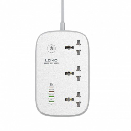 LDNIO SCW3451 Smart WiFi Power Strip 3-Outlet + USB-C + USB-A UK
