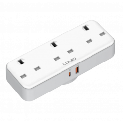 LDNIO SK3398 UK Power Strip with PD USB-C + USB-A 2500W