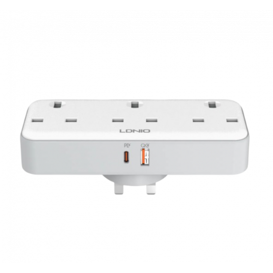 LDNIO SK3398 UK Power Strip with PD USB-C + USB-A 2500W LDNIO SK3398 UK Power Strip with PD USB-C + USB-A 2500W