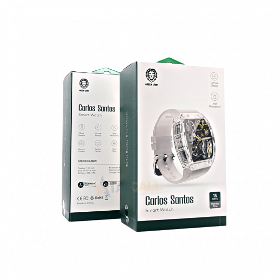 Green Lion Carlos Santos Smart Watch - White