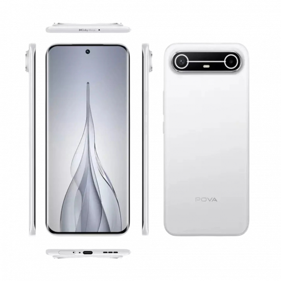 Tecno Pova slim 5G [256+8GB] KM9 - Slim White + Tecno Selfie Stick