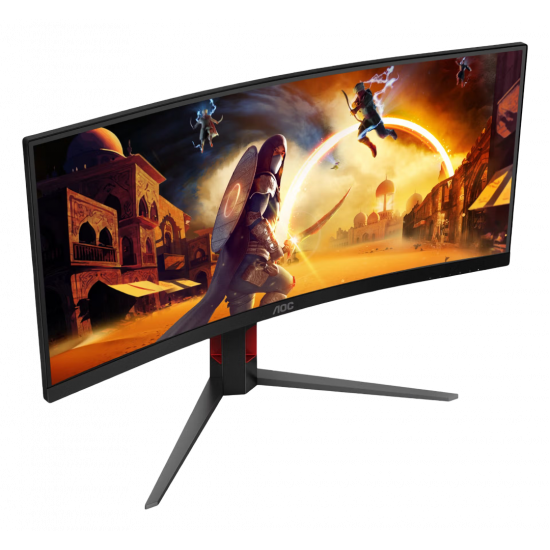 AOC CU34G4 34" Curved Fast VA WQHD 180Hz Gaming Monitor - Black