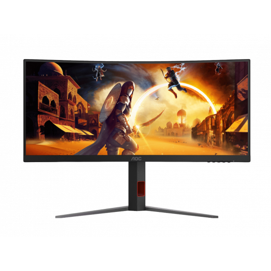 AOC CU34G4Z 34" Curved Fast VA WQHD 240Hz 0.3ms Gaming Monitor - Black AOC CU34G4Z 34" Curved Fast VA WQHD 240Hz 0.3ms Gaming Monitor - Black
