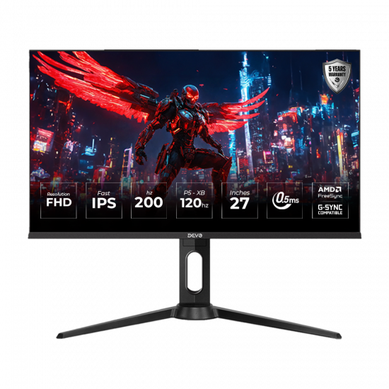 Devo Gaming monitor - DFI27200 - 27" Fast IPS FHD 200Hz 0.5ms Devo Gaming monitor - DFI27200 - 27" Fast IPS FHD 200Hz 0.5ms