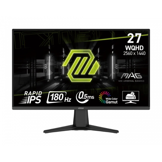 MSI MAG 275QF WQHD IPS 180Hz 0.5ms Flat Gaming Monitor