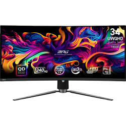 MSI MPG 341CQPX 34" QD-OLED UWQHD 240Hz 0.03ms Curved Gaming Monitor