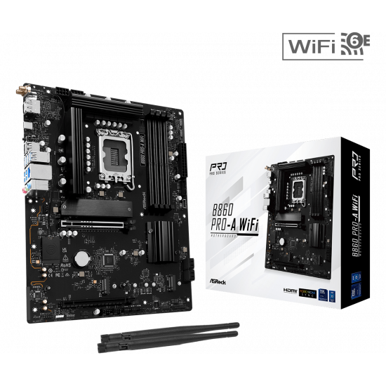 ASRock B860 Pro-A WiFi DDR5 ATX Motherboard ASRock B860 Pro-A WiFi DDR5 ATX Motherboard