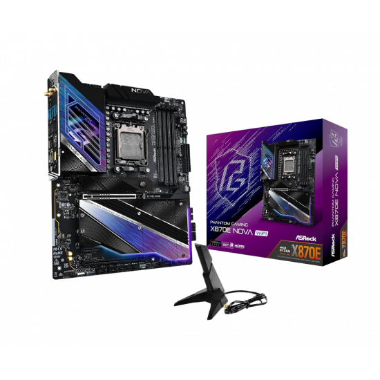 ASRock X870E Nova WiFi DDR5 ATX Motherboard ASRock X870E Nova WiFi DDR5 ATX Motherboard