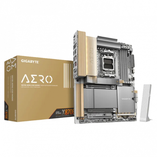Gigabyte Aero X870E X3D Wood AMD5 Motherboard Gigabyte Aero X870E X3D Wood AMD5 Motherboard