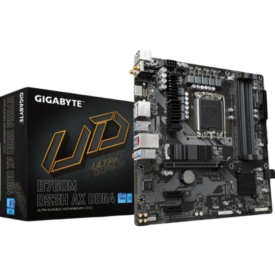 Gigabyte B760M DS3H AX DDR4 Motherboard Gigabyte B760M DS3H AX DDR4 Motherboard