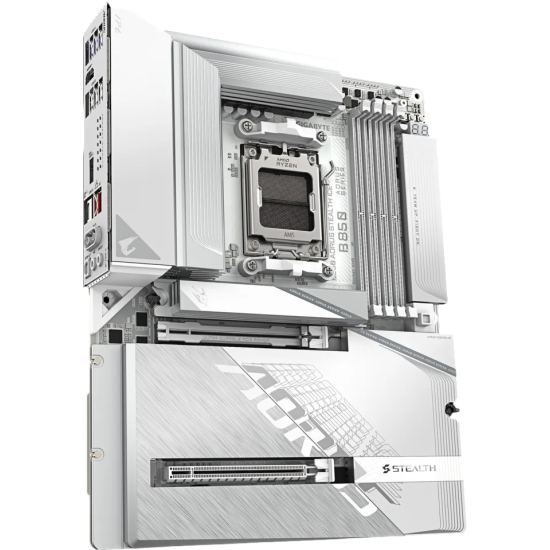 Gigabyte B850 Aorus Stealth Ice Motherboard - White