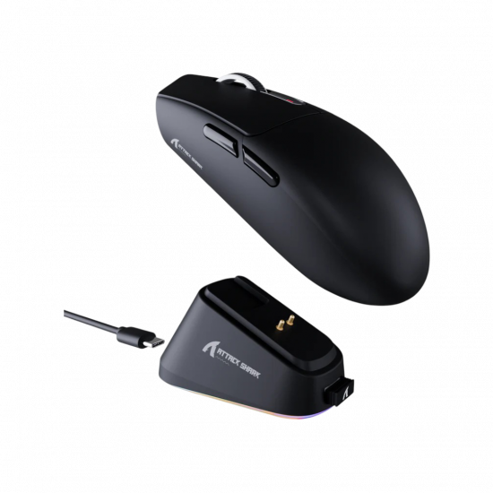 Attack Shark G3 Pro RGB Tri-Mode Wireless Gaming Mouse - Black Attack Shark G3 Pro RGB Tri-Mode Wireless Gaming Mouse - Black