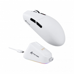 Attack Shark G3 Pro RGB Tri-Mode Wireless Gaming Mouse - White