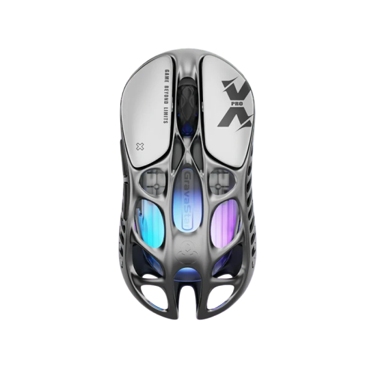 GravaStar Mercury XPro Wireless Gaming Mouse + 8K Dongle - Interstellar Silver GravaStar Mercury XPro Wireless Gaming Mouse + 8K Dongle - Interstellar Silver
