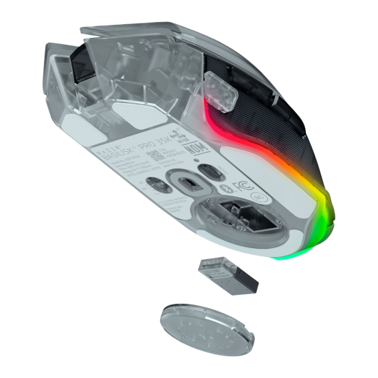 Razer Basilisk V3 Pro 35K Wireless Gaming Mouse - Phantom White Edition