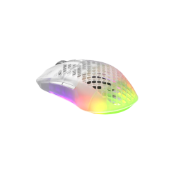 SteelSeries Aerox 3 Ghost RGB Wireless Gaming Mouse – White