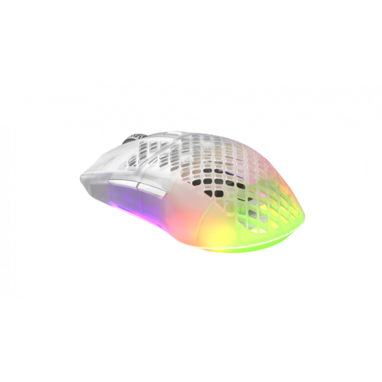 SteelSeries Aerox 3 Ghost RGB Wireless Gaming Mouse – White SteelSeries Aerox 3 Ghost RGB Wireless Gaming Mouse – White