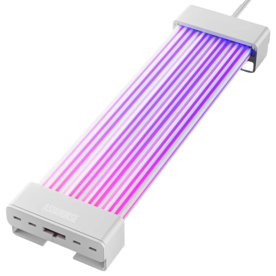 AsiaHorse AuroraLearn 108-LED ARGB PSU Extension Cable 24-Pin - White