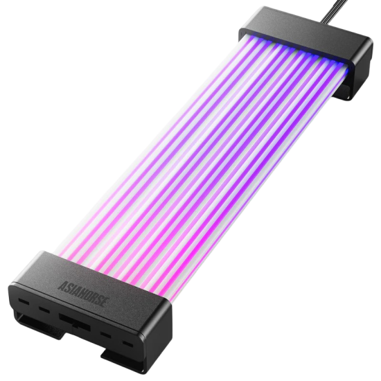 AsiaHorse AuroraLearn 108-LED ARGB PSU Extension Cable 24-Pin - Black