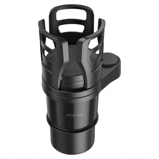 Green Lion Drive Flex 2 in 1 Cup Holder Universal Car Fit - Black