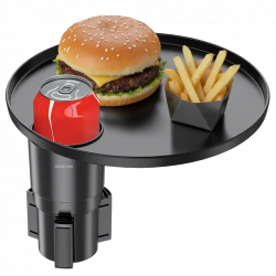 Green Lion Travel Tray Car Cup Holder - Black