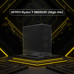 5070Ti-Ryzen 7 9850X3D (32gb-2tb) Stealth Black v4.5