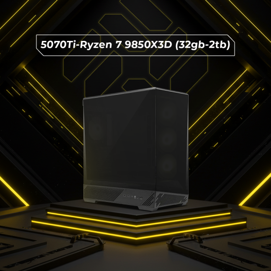 5070Ti-Ryzen 7 9850X3D (32gb-2tb) Stealth Black v4.5