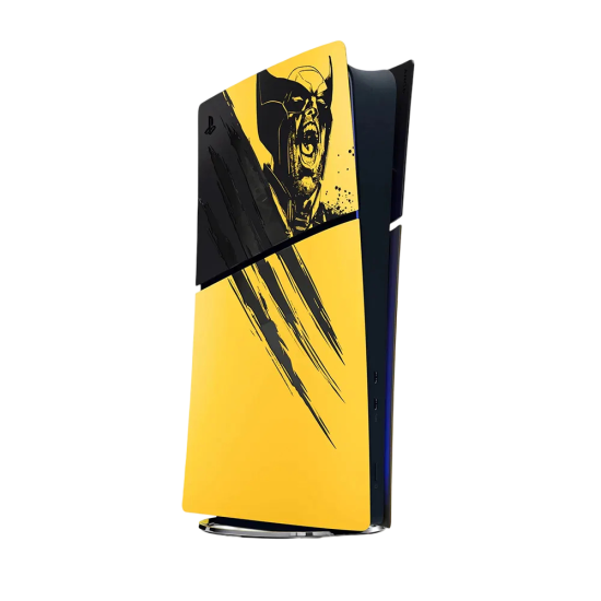 PS5 Slim Console Cover - Marvel's Wolverine Limited Edition - Battle Yellow