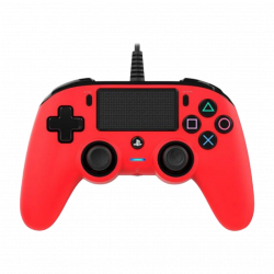 Nacon PS4 Wired Compact Controller - Red Nacon PS4 Wired Compact Controller - Red