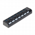 USB3.0 hub to 7 x USB3.0 Ports with single switch to control