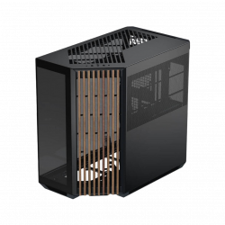 APNX V1 ATX Mid Tower (Glass Edition Wood) - Black